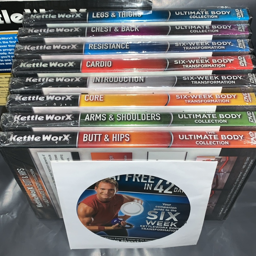 New! KettleWorx 9 dvd workout set